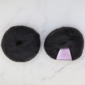 Alpaca Yarns Whisper DK: 002 Charcoal