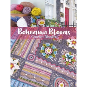 Bohemian Blooms Crochet Blanket by Jane Crowfoot