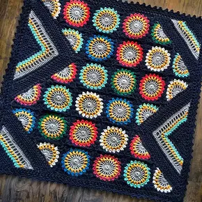 Island Wildflower Blanket Kit - Navy