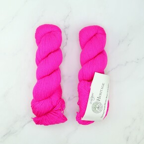 Cascade Yarns Heritage sock/4ply: 1200 Highlighter Pink 5772