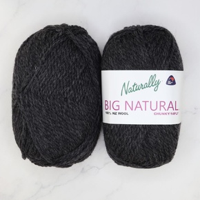 Family Sweater Kit in Big Natural Chunky/14ply: 922 Charcoal, size 1