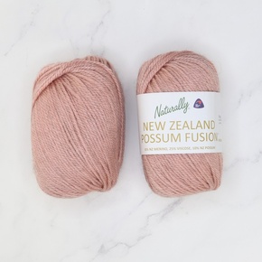 Cable Beanie Kit in NZ Possum Fusion: 005 Dusky Pink