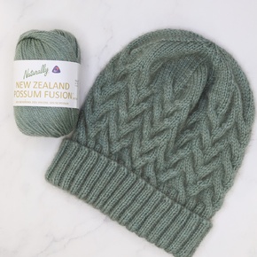 Cable Beanie Kit in NZ Possum Fusion