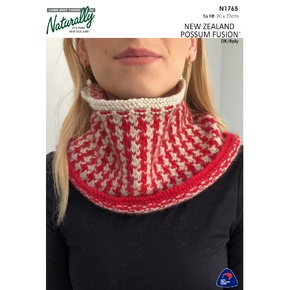 Houndstooth Cowl Kit in NZ Possum Fusion