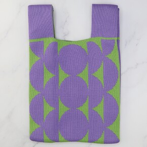 by Skein Sisters Circle Project Bag: Purple Green