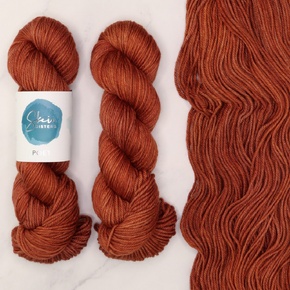 1 Skein Project - Yarn Set in Poet Worsted: 1500 Red Kangaroo