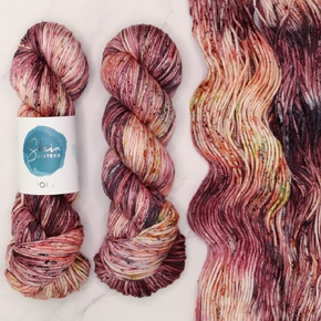 1 Skein Project - Yarn Set in Poet Worsted: 1300 Speakeasy