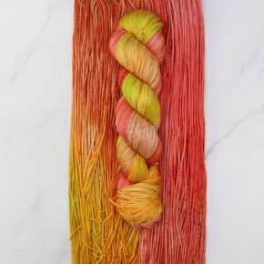 Skein Sisters Fabulous Sock: 220 Tang  DYED TO ORDER 17/12/2024