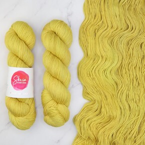 Skein Sisters Fabulous Sock DYED TO ORDER 29/11/2024: 1030 Turmeric Latte