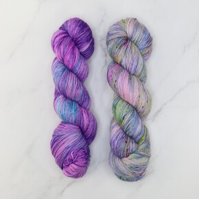 Sisters Solos: Fabulous Sock two skein set: Amethyst