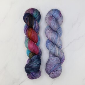 Sisters Solos: Fabulous Sock two skein set: Grunge Blue