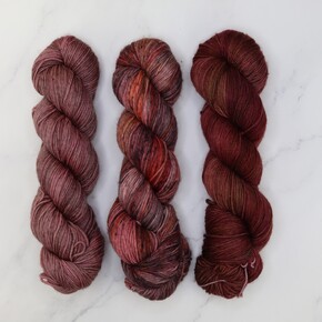 Sisters Solos: Fabulous Sock three skein set: Red Oxide